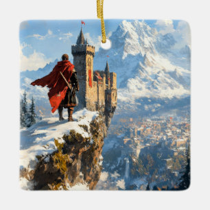 Mediaeval Castle Ceramic Ornament