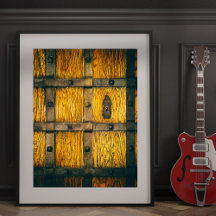 Mediaeval castle gate close-up.