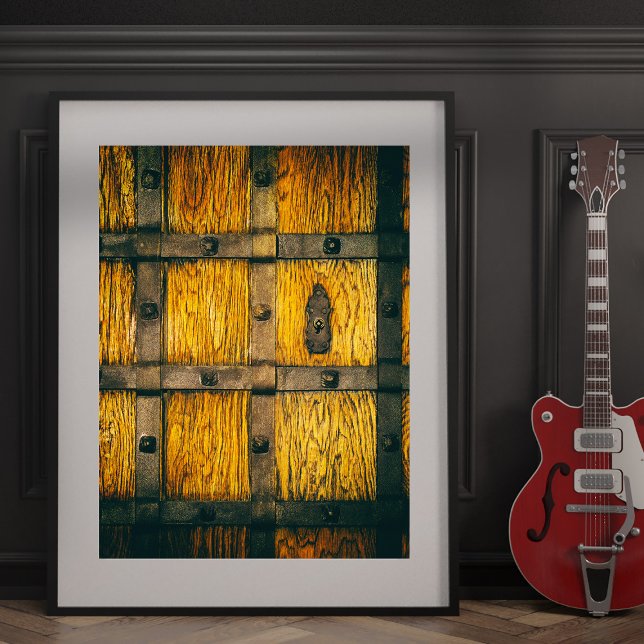 Mediaeval castle gate close-up. poster (Creator Uploaded)