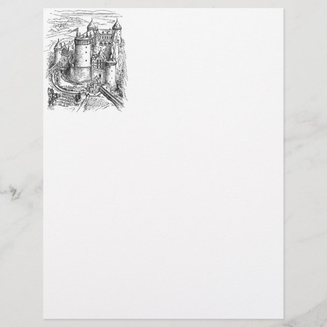 Mediaeval Castle Letterhead (Front)