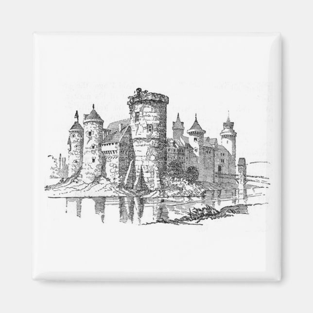 Mediaeval Castle Magnet (Front)