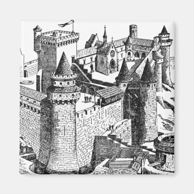 Mediaeval Castle Magnet (Front)