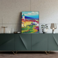 Mediaeval Castle Nitra Art Painting Poster