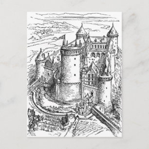 Mediaeval Castle Postcard
