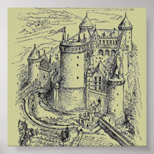Mediaeval Castle Poster