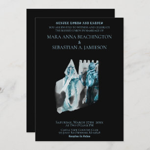 *~* Mediaeval Castle Princess Knight Wedding Invitation