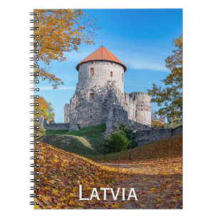 Mediaeval castle surrounded by forest notebook