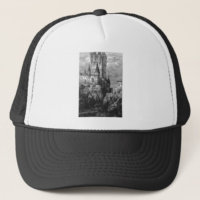 Mediaeval Castle Trucker Hat (Front)