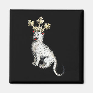 Mediaeval Cat King Antique Middle Ages Germany Magnet