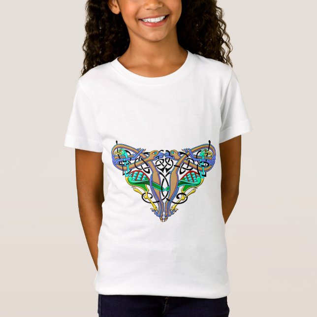 Mediaeval Celtic Art Knots and Designs T-Shirt (Front)