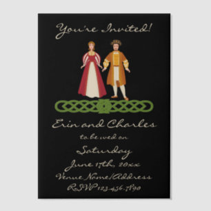 Mediaeval Celtic Wedding Save Date Invitations