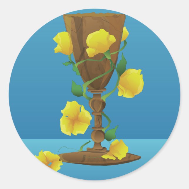 Mediaeval Chalice' Classic Round Sticker (Front)