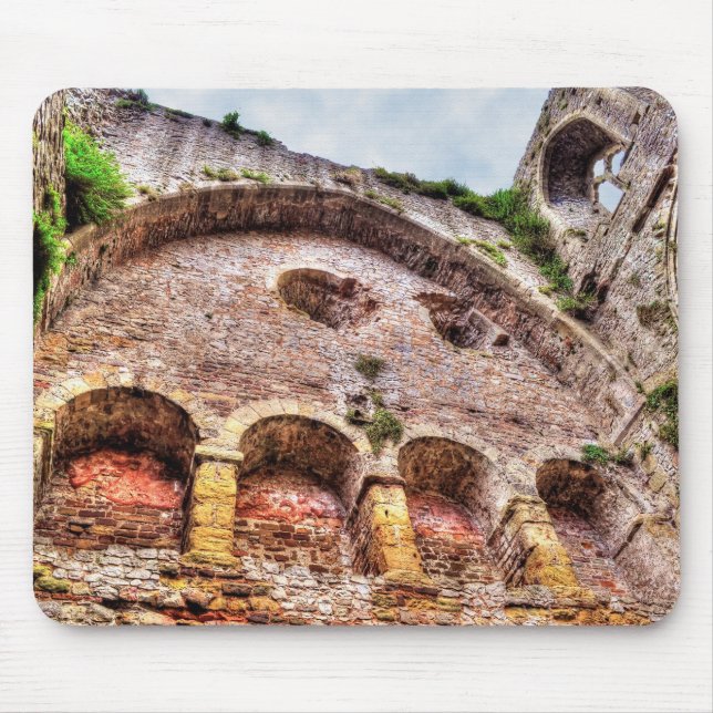 Mediaeval Chepstow Castle Monmouthshire, Wales, UK Mouse Pad (Front)