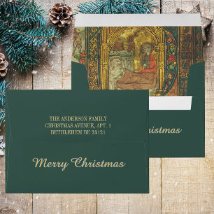 Mediaeval Christmas Nativity Christian Catholic Envelope