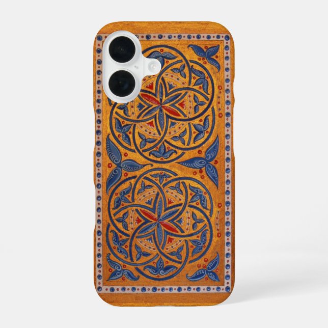Mediaeval circles iPhone 16 case (Back)