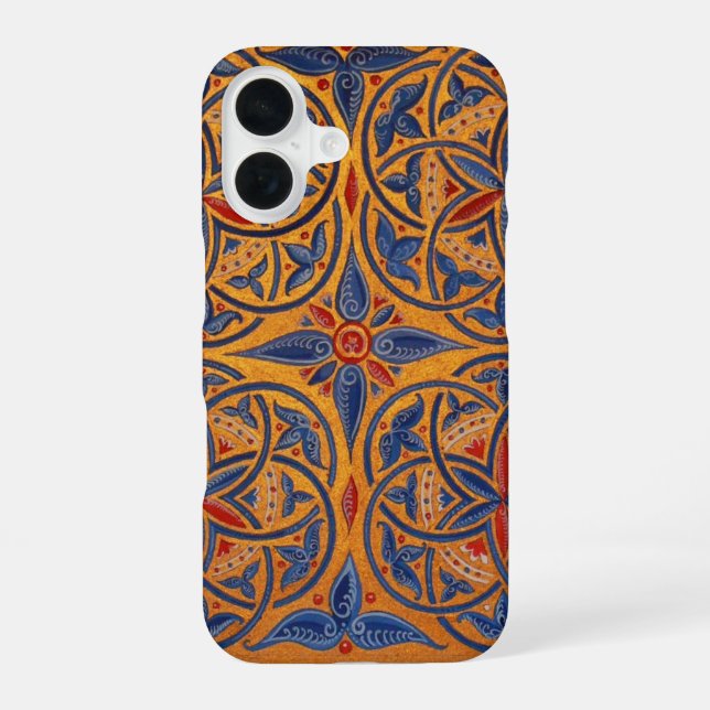 Mediaeval circles iPhone 16 case (Back)
