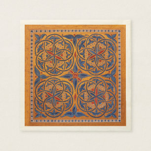 Mediaeval circles napkin