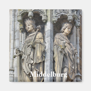 mediaeval city hall in Middelburg, Netherlands Magnet