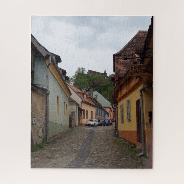 Mediaeval City Road Sighisoara Jigsaw Puzzle (Vertical)