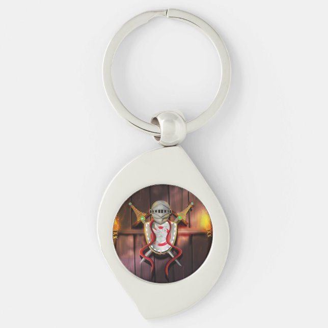 Mediaeval Coat of arms Key Ring (Front)