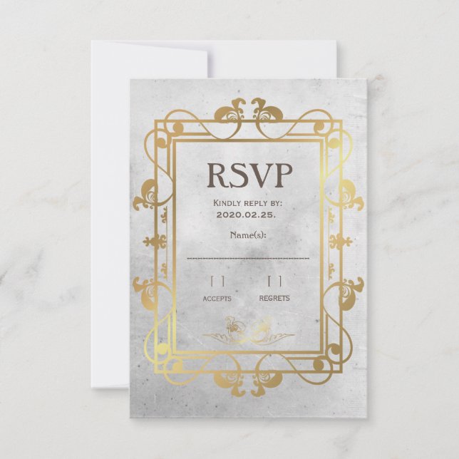 Mediaeval Concrete&Gold RSVP (Front)
