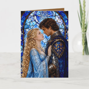 Mediaeval couple anniversary valentine Photo Card