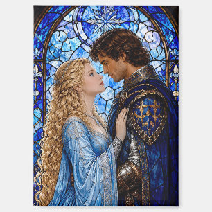 Mediaeval couple gazing magnet