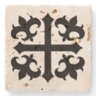Mediaeval cross and fleur de lis symbols