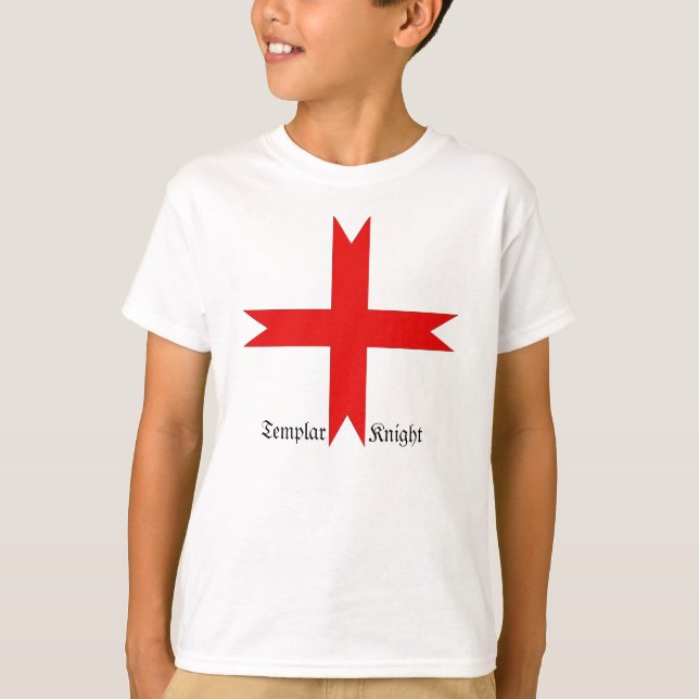 Mediaeval Cross of the Knights Templar T-Shirt (Front)