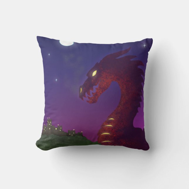 Mediaeval Dragon Cushion (Front)