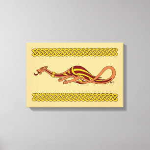 Mediaeval Dragon Design 2015 Canvas Print