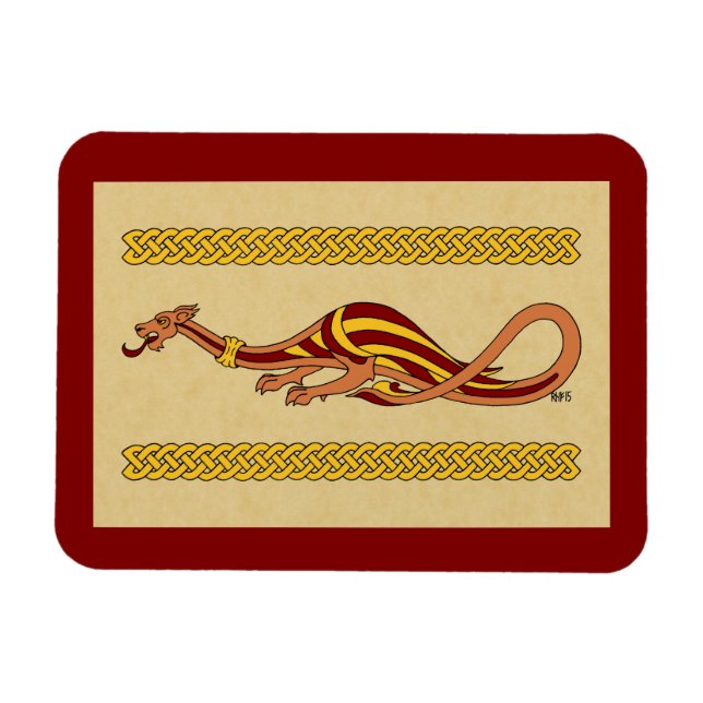 Mediaeval Dragon Design 2015 Magnet (Horizontal)