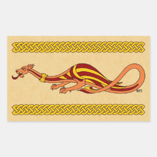 Mediaeval Dragon Design 2015 Rectangular Sticker