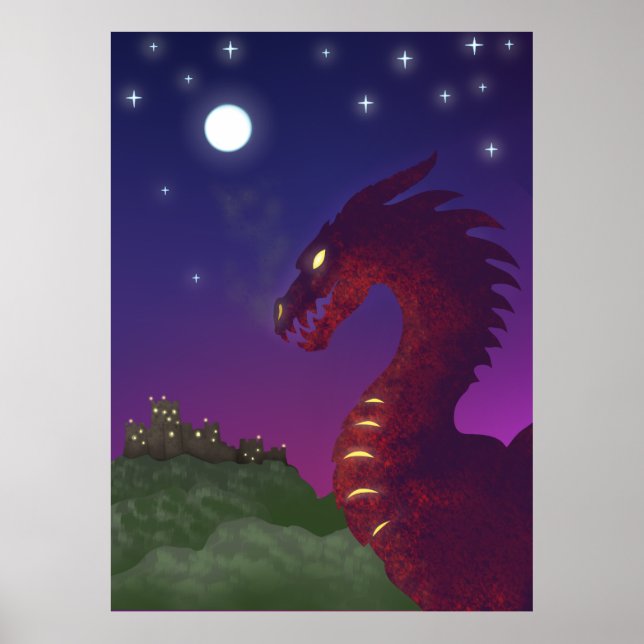 Mediaeval Dragon Poster (Front)