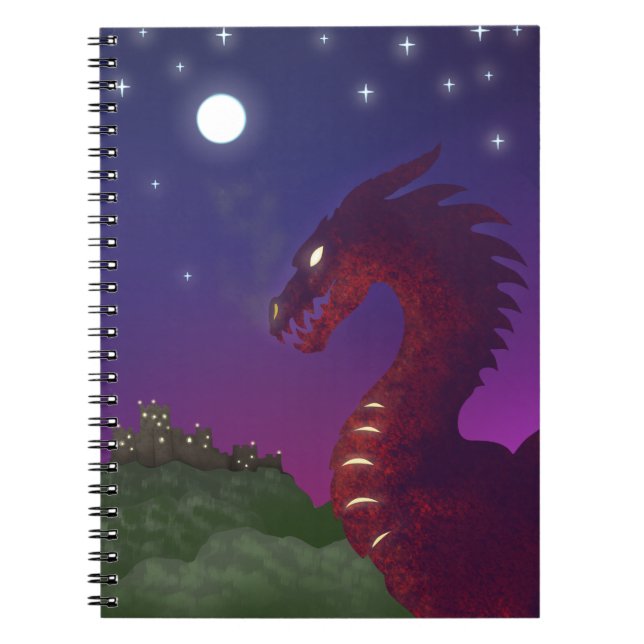 Mediaeval Dragon Spiral Notebook (Front)