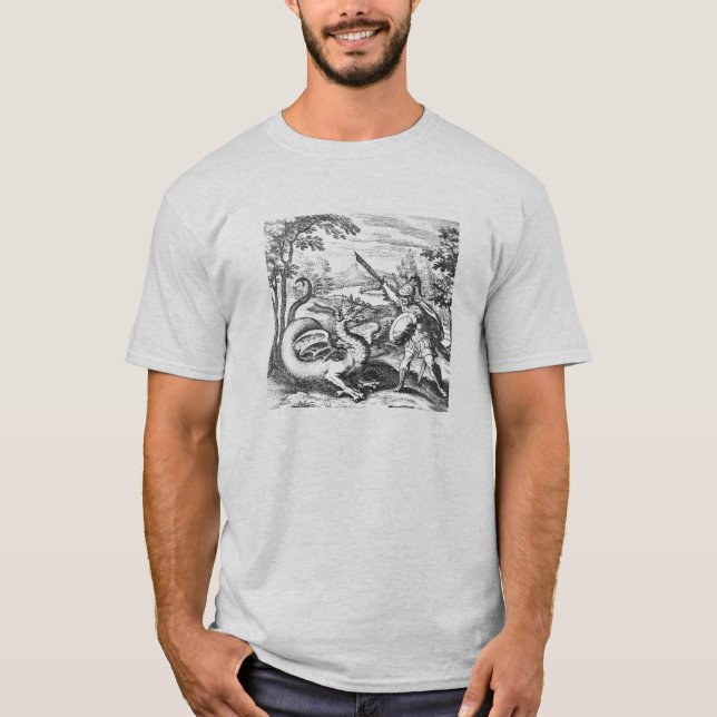 Mediaeval Dragon Warrior T-Shirt (Front)