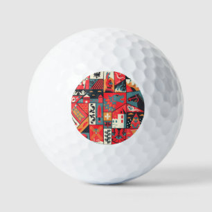 Mediaeval Elegance: Seamless Pattern Design Golf Balls