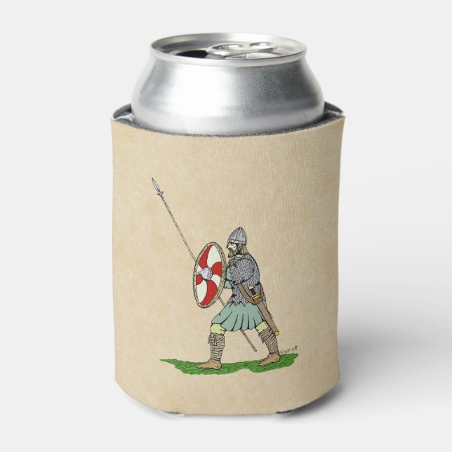 Mediaeval English/Saxon Warrior Can Cooler (Can Front)
