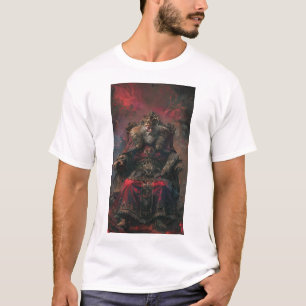 Mediaeval Evil King Vintage Illustration T-Shirt