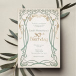 Mediaeval Fantasy 30th Birthday Invitation<br><div class="desc">These invitations are here on party business. The coordinating pieces of this fantasy wedding invitation suite feature graceful trees in celtic or elvish style with faux foil details and celtic text on parchment. Perfect for your high fantasy wedding or rpg gamer birthday. *** Need to rearrange text or change text...</div>