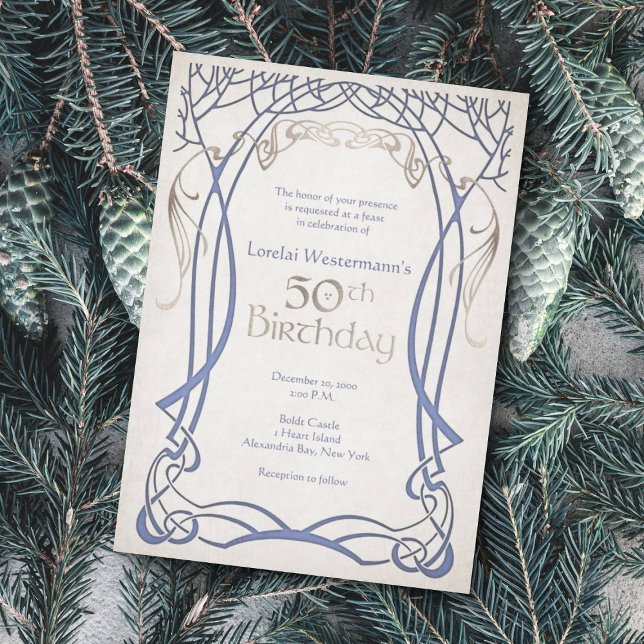 Mediaeval Fantasy 50th Birthday Invitation (Creator Uploaded)