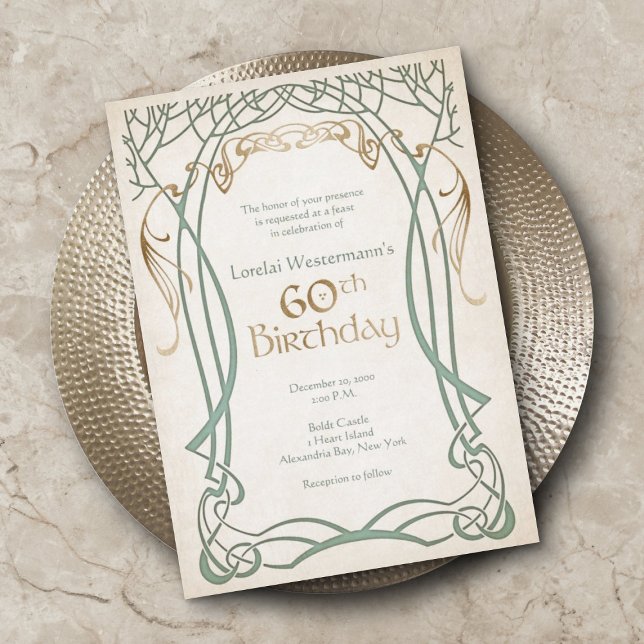 Mediaeval Fantasy 60th Birthday Invitation (Creator Uploaded)
