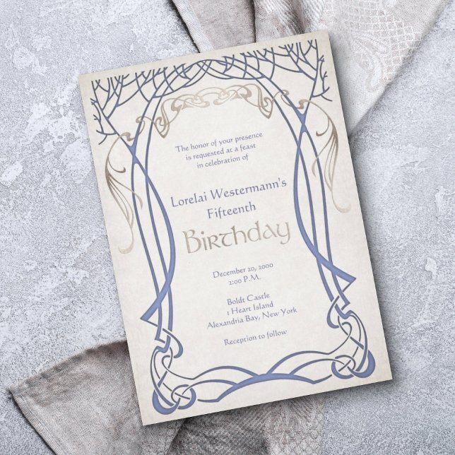 Mediaeval Fantasy Any Age Birthday Invitation (Creator Uploaded)