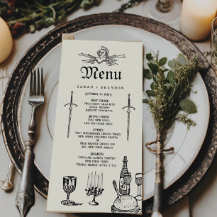 Mediaeval Fantasy Wedding Feast Menu