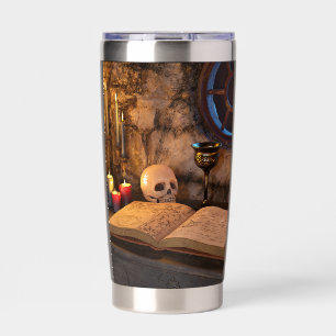 Mediaeval Fantasy Wizard's Study Insulated Tumbler