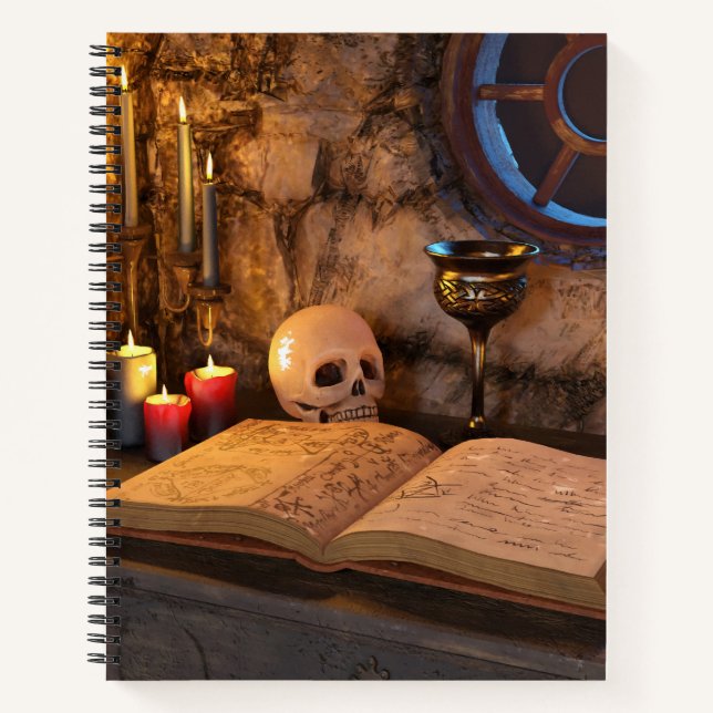 Mediaeval Fantasy Wizard's Study Notebook (Front)