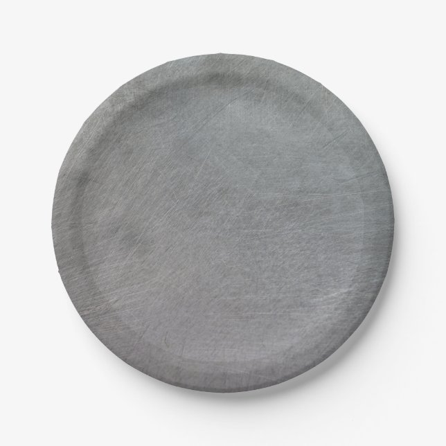 Mediaeval Faux Metal Fantasy Realm Paper Plate (Front)