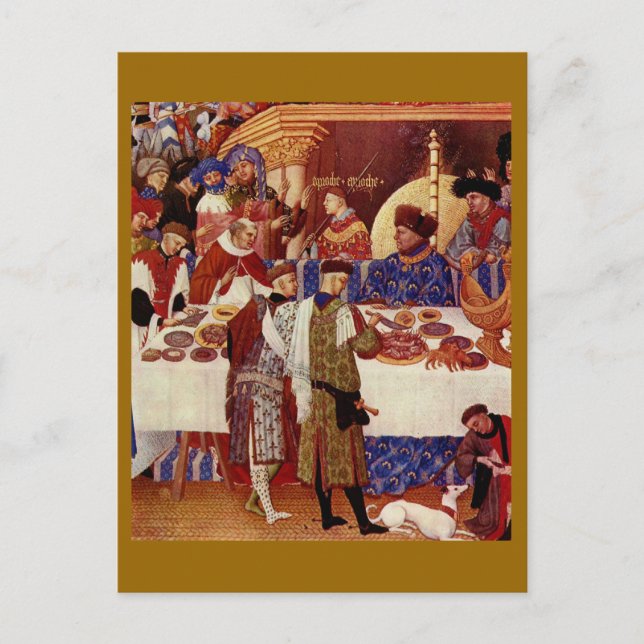 Mediaeval feast postcard (Front)