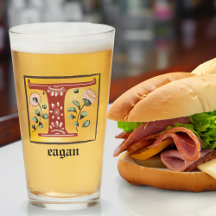 Mediaeval Floral Illuminated Letter T Monogram