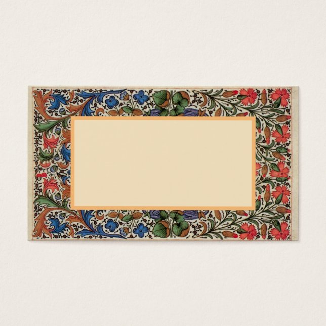 Mediaeval flower border mille fleurs (Front)